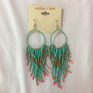Sophia & Kate Beaded Hoop Earrings